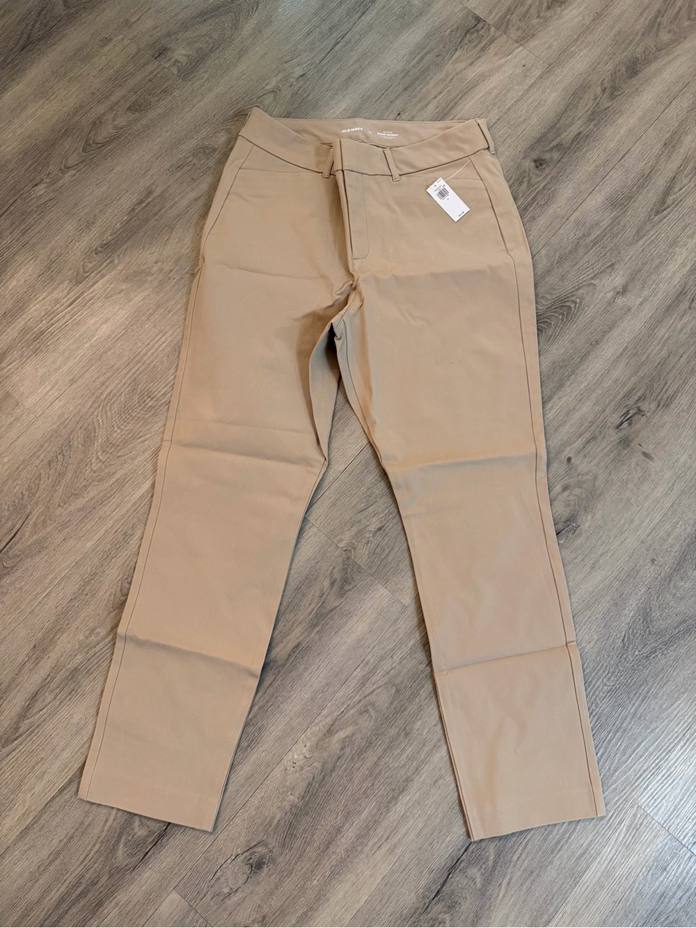 Old Navy Women's Tan Cropped Straight-Leg Pants